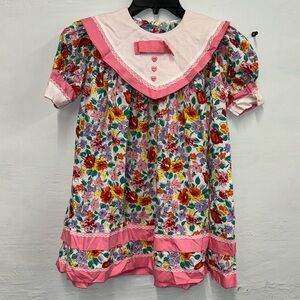 Vintage Kids Jennifer Lauren‎ Floral Collared Dress